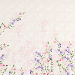 Floral Light Pink 100% Cotton King Size Bedsheet Organic Cotton - By Spaces