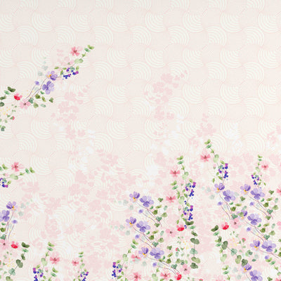 Floral Light Pink 100% Cotton King Size Bedsheet Organic Cotton - By Spaces