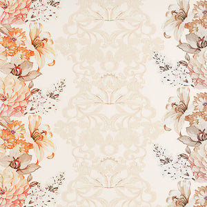 Floral Cream 100% Cotton King Size Bedsheet Organic Cotton - By Spaces