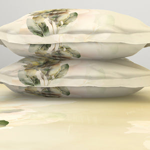 Floral Beige 100% Cotton King Size Bedsheet Organic Cotton - By Spaces