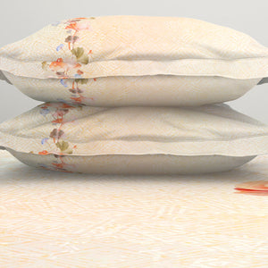 Floral Blush 100% Cotton King Size Bedsheet Organic Cotton - By Spaces