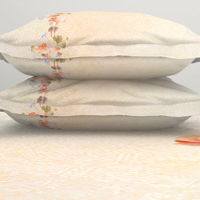 Floral Blush 100% Cotton King Size Bedsheet Organic Cotton - By Spaces