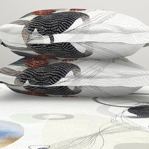 Geometric Cream 100% Cotton King Size Bedsheet Organic Cotton - By Spaces