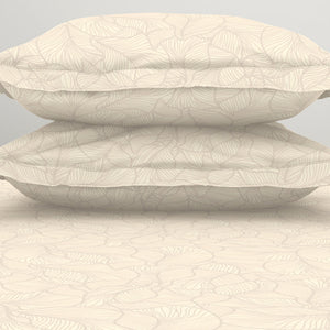 Floral 100% Cotton King Size Bedsheet - Elegance Faux Jacquard by Spaces