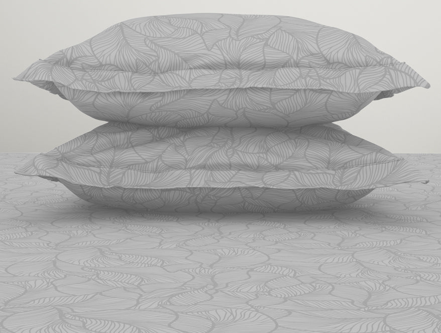 Floral 100% Cotton King Size Bedsheet - Elegance Faux Jacquard by Spaces