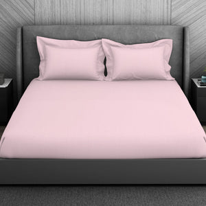 Floral 100% Cotton King Size Bedsheet - Elegance Faux Jacquard by Spaces