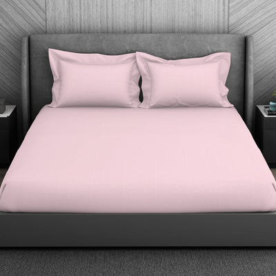 Floral 100% Cotton King Size Bedsheet - Elegance Faux Jacquard by Spaces