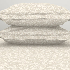 Ornate 100% Cotton King Size Bedsheet - Elegance Faux Jacquard by Spaces