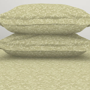 Ornate 100% Cotton King Size Bedsheet - Elegance Faux Jacquard by Spaces