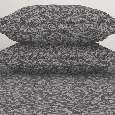 Ornate 100% Cotton King Size Bedsheet - Elegance Faux Jacquard by Spaces