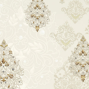 Ornate Cream 100% Cotton King Size Bedsheet Rangana Digital - By Occasions