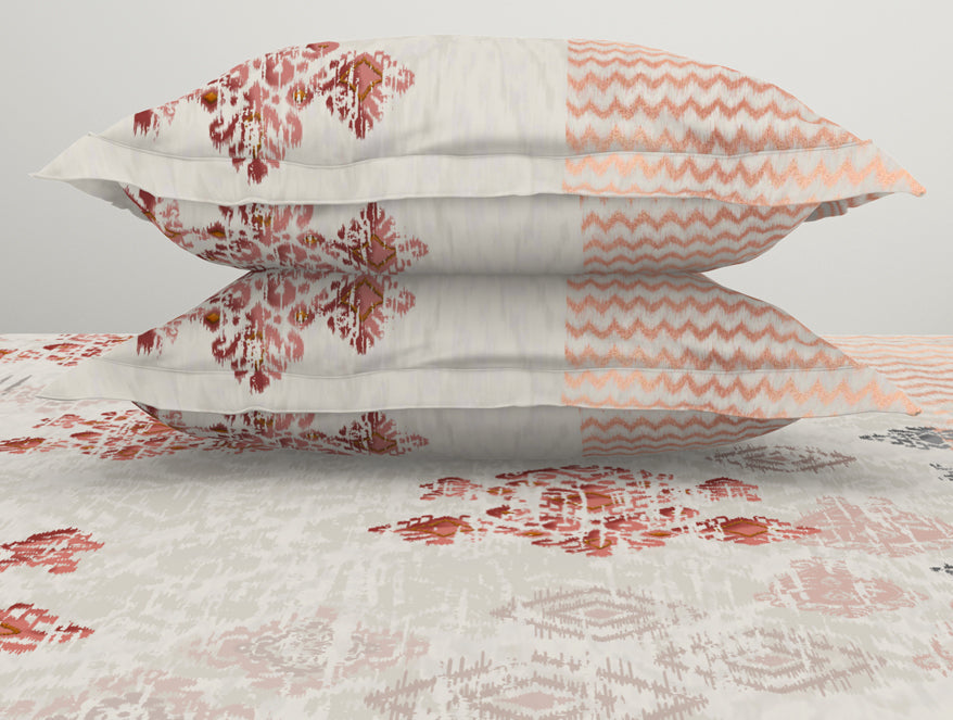 Ornate Light Grey 100% Cotton King Size Bedsheet Rangana Digital - By Occasions