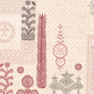Ornate Dark Red 100% Cotton King Size Bedsheet Rangana Digital - By Occasions