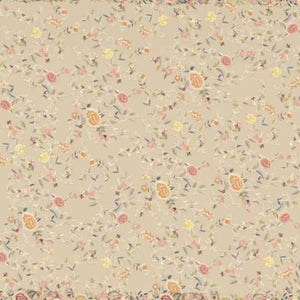 Floral Beige 100% Cotton King Size Bedsheet Rangana Digital - By Spaces
