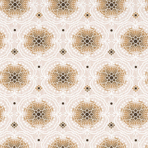 Ornate Brown Polycotton Bedsheets Single Harmony - By Welspun