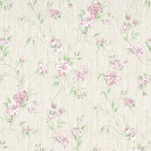 Gloral Pink Polycotton Bedsheets Double Harmony - By Welspun