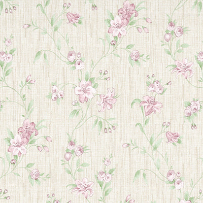 Gloral Pink Polycotton Bedsheets Double Harmony - By Welspun