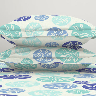 Ornate Blue Polycotton Fitted Queen Harmony - By Welspun