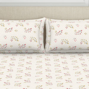 Floral Grey Polycotton Fitted Queen Harmony - By Welspun