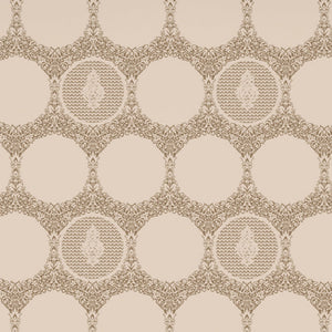 Ornate Beige Polycotton Fitted Queen Harmony - By Welspun