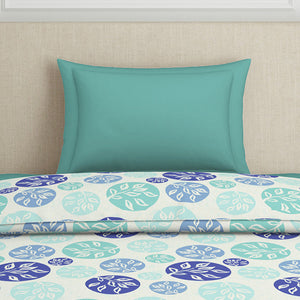 Ornate Blue Polycotton Quilt Single Harmony - By Welspun