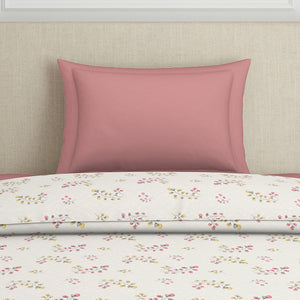 Floral Grey Polycotton Quilt Single Harmony - By Welspun