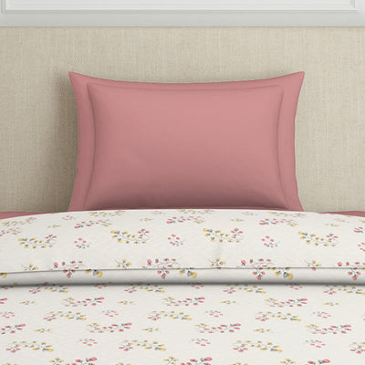 Floral Grey Polycotton Quilt Single Harmony - By Welspun