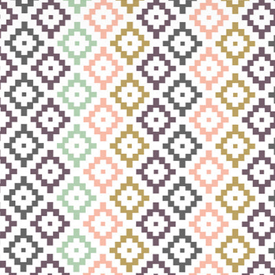 Geometric Pink Polycotton Quilt Single Harmony - By Welspun