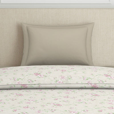Gloral Pink Polycotton Quilt Single Harmony - By Welspun