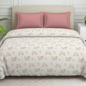 Floral Grey Polycotton Quilt Double Harmony - By Welspun