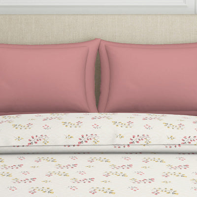 Floral Grey Polycotton Quilt Double Harmony - By Welspun