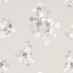 Floral Grey Polycotton Quilt Double Harmony - By Welspun