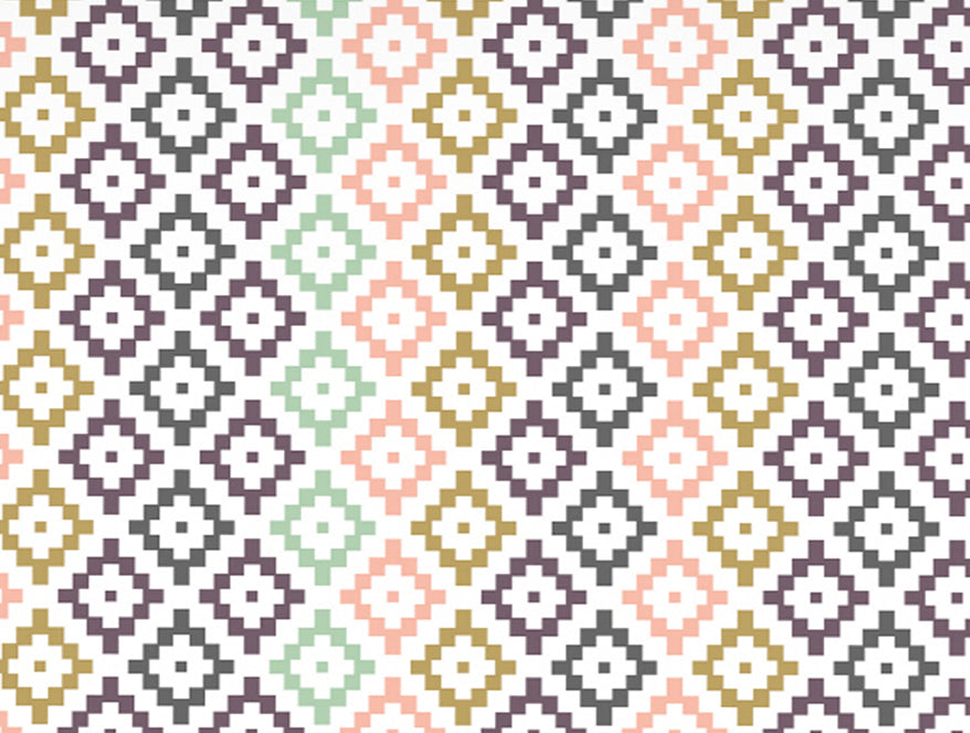 Geometric Pink Polycotton Quilt Double Harmony - By Welspun