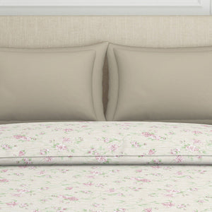 Gloral Pink Polycotton Quilt Double Harmony - By Welspun