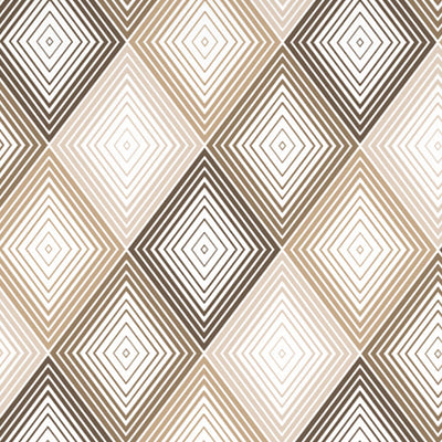Geometric Beige Polycotton Quilt Double Harmony - By Welspun