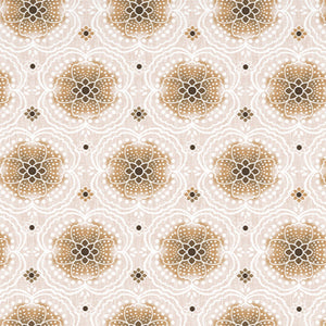 Ornate Brown Polycotton Quilt Double Harmony - By Welspun