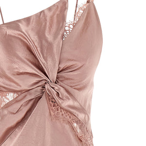 Pinko Satin And Lace Dress