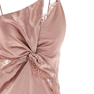 Pinko Satin And Lace Dress