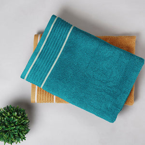Solid Dark Teal 100% Cotton Bath Towel - Radiance By Spaces