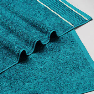 Solid Dark Teal 100% Cotton Bath Towel - Radiance By Spaces