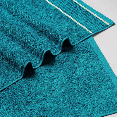 Solid Dark Teal 100% Cotton Bath Towel - Radiance By Spaces