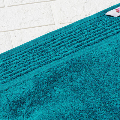 Solid Dark Teal 100% Cotton Bath Towel - Radiance By Spaces