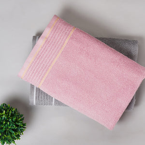 Solid Grey 100% Cotton Bath Towel - Radiance By Spaces