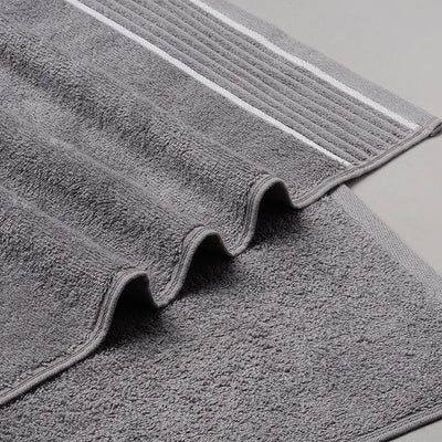 Solid Grey 100% Cotton Bath Towel - Radiance By Spaces