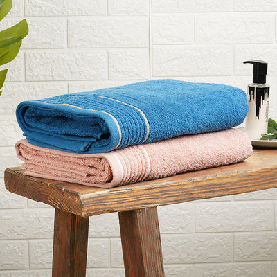 Solid Blush 100% Cotton Bath Towel - Radiance By Spaces