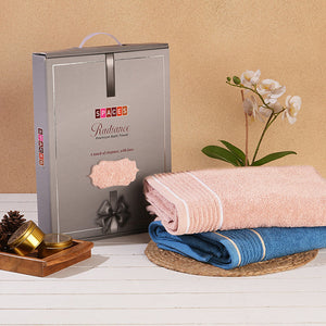 Solid Blush 100% Cotton Bath Towel - Radiance By Spaces