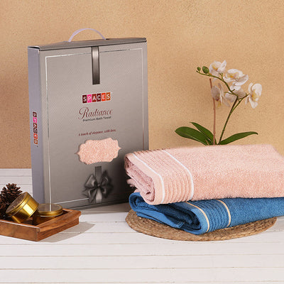 Solid Blush 100% Cotton Bath Towel - Radiance By Spaces