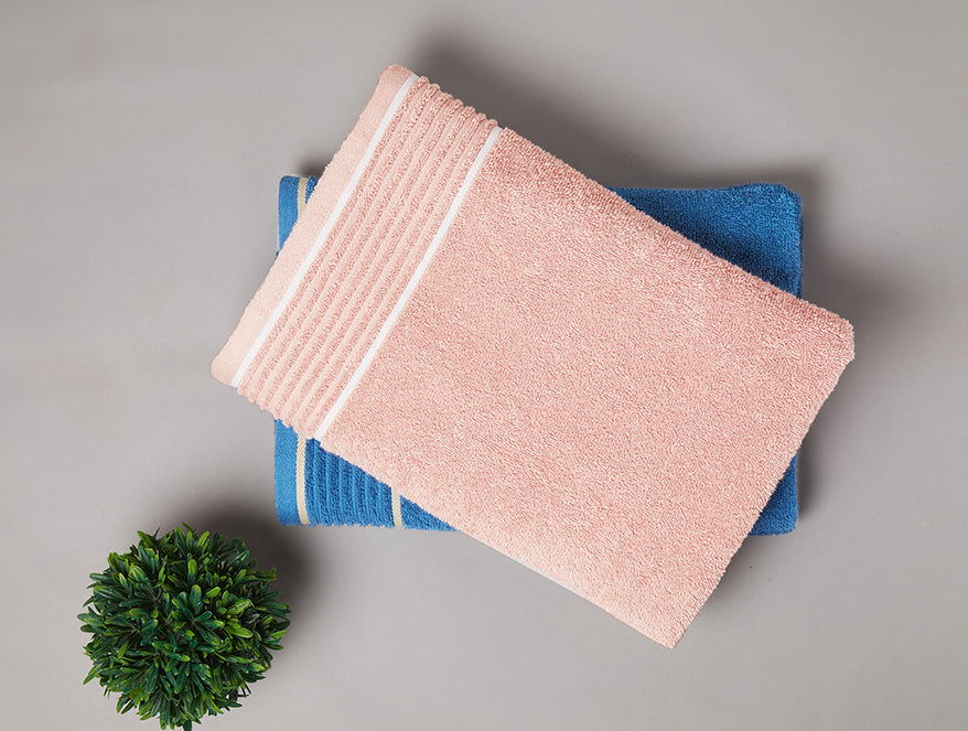 Solid Blush 100% Cotton Bath Towel - Radiance By Spaces