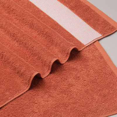 Solid Dark Orange 100% Cotton Towel Combo - Aurum By Spaces