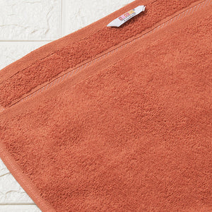 Solid Dark Orange 100% Cotton Towel Combo - Aurum By Spaces